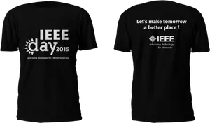 I E E E Day2015 Event T Shirt Design PNG Image