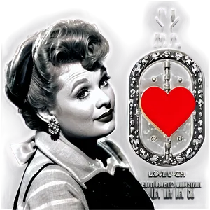 I Love Lucy Black And White Png 39 PNG Image