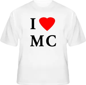 I Love Minecraft T Shirt Design PNG Image