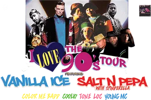 I Love The90s Tour Promo PNG Image