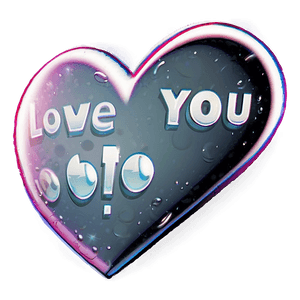 I Love You Comic Bubble PNG qmn PNG image with transparent background