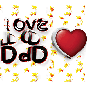 I Love You Dad Text PNG mxr PNG image with transparent background