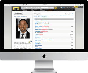 Lessimdb On The Mac - Imdb Profile PNG