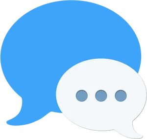 I Message Chat Bubbles Icon PNG Image