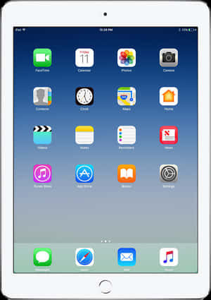 i Pad Home Screen Display PNG image with transparent background