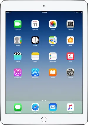 I Pad Home Screen Display PNG Image