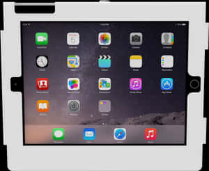 i Pad Home Screen Display PNG image with transparent background