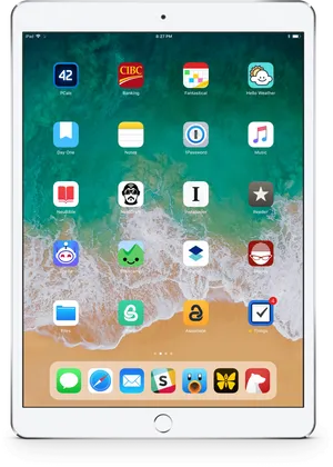 I Pad Pro Home Screen Display PNG Image