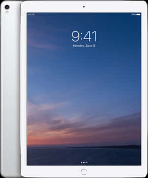 i Pad Pro Silver Display Wallpaper PNG image with transparent background