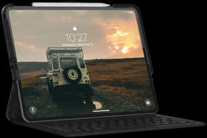i Pad Sunset Safari Adventure PNG image with transparent background