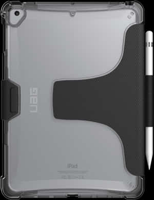 i Padwith Transparent Caseand Apple Pencil PNG image with transparent background