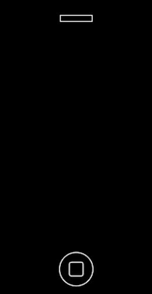i Phone Black Screenwith Battery Indicator PNG image with transparent background