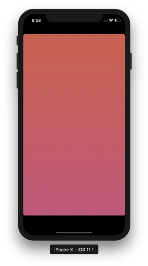 I Phone X Framewith Gradient Background PNG Image