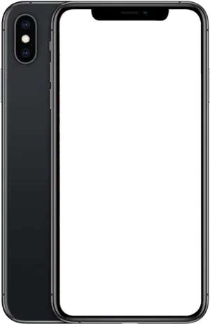 I Phone X Frontand Back View PNG Image