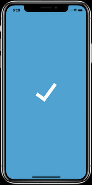 i Phone12 Checkmark Screen PNG image with transparent background