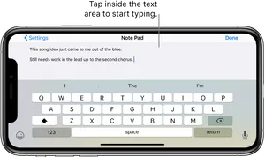 I Phone12 Notepad App Songwriting PNG Image