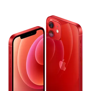 I Phone12 Red Product Showcase PNG Image