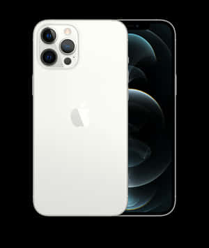 i Phone12 White Backand Front View PNG image with transparent background