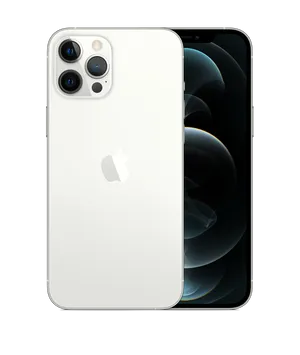 I Phone12 White Backand Front View PNG Image