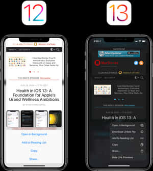 i Phone12and13 Comparison PNG image with transparent background