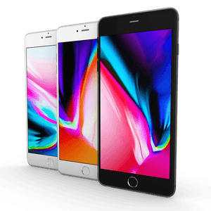 i Phone8 Plus Display Comparison PNG image with transparent background