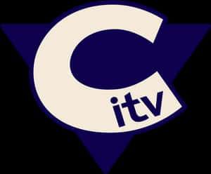 I T V Logo Purple Triangle Background PNG