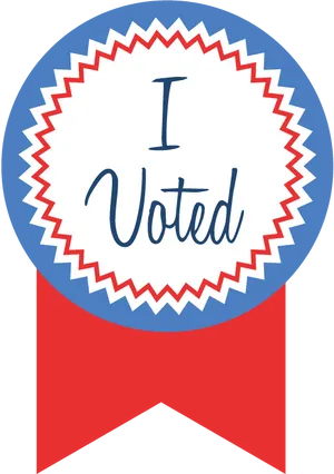 I Voted Sticker Graphic PNG Image