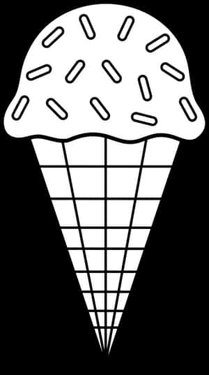 Ice_ Cream_ Cone_ Graphic PNG image with transparent background