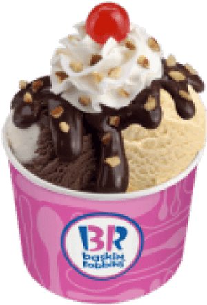 Thunder Hot Fudge Sundae - Thunder Hot Fudge Baskin Robbins PNG
