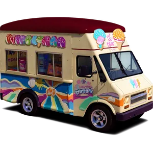 Ice Cream Truck At The Beach Png 12 PNG Image