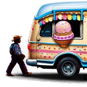 Ice Cream Truck In The Countryside Png 54 PNG Image