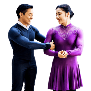 Ice Dancing Elegance PNG cot PNG with transparent background