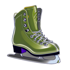 Ice Skate Outline PNG 06212024 PNG
