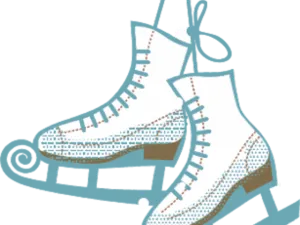 Ice Skates Illustration PNG Image