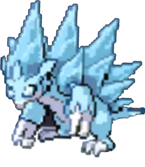 Ice Type Pokemon Creature PNG Image