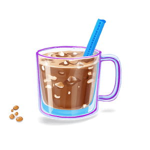 Iced Chai Mug PNG wdh24 PNG with transparent background