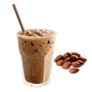 Iced Coffee with Almond Milk PNG yrf6 PNG
