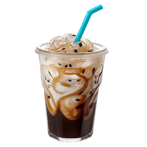 Iced Coffee with Foam PNG wxm PNG