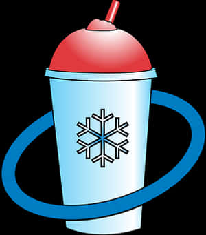Iced Drink Cup Cartoon PNG image with transparent background