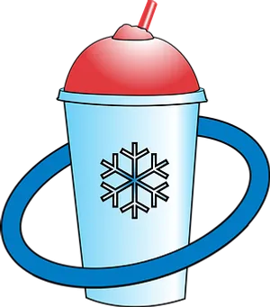 Iced Drink Cup Cartoon PNG Image