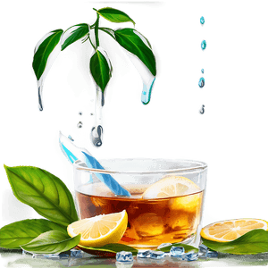 Iced Tea in Nature PNG 06242024 PNG