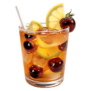 Iced Tea with Fruit Garnish PNG 34 PNG