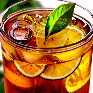 Iced Tea With Ginger Zest Png Lkf40 PNG Image