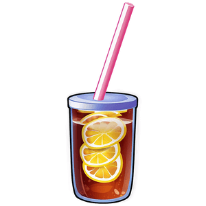Iced Tea with Straw PNG 84 PNG