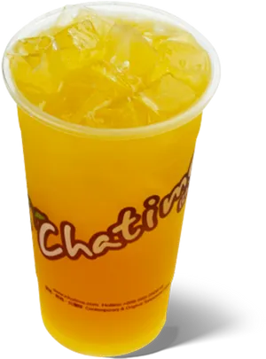 Iced Teain Transparent Cup PNG Image