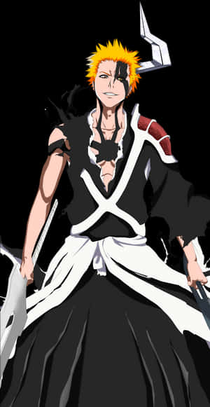 Ichigo Kurosaki Bleach Anime PNG image with transparent background