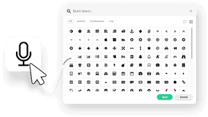 Icon Selection Interface Graphic Design PNG image with transparent background