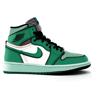 Iconic Air Jordan 1 Silhouette Png Lfx PNG Image