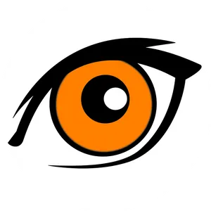 Iconic Anime Eye Graphic PNG Image