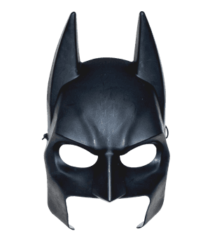 Iconic Batman Cowl Image PNG image with transparent background